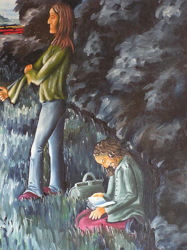 Ausfahrt (Teilschnitt 2), Öl-Leinen, 29x44.jpg